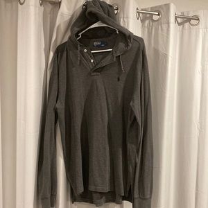 Polo Grey Shirt with hood